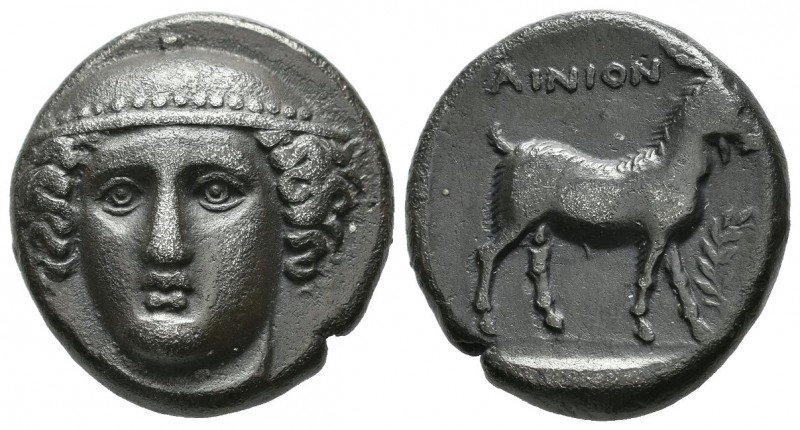 Thrace, Ainos. Circa 374/3-372/1 BC. AR Tetradrachm (24mm, 15.25g). Head of Herm...