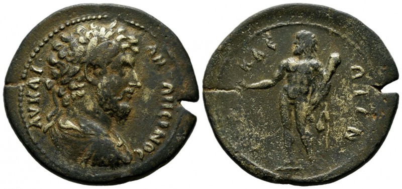 Caria, Heraclea Salbace. Marcus Aurelius, AD.161-169. AE (38mm, 25.34g). ΑΥ ΚΑΙ ...