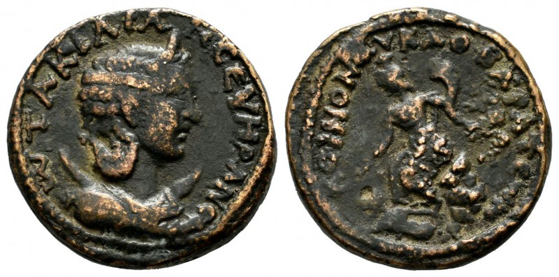 Lycaonia, Barata. Otacilia Severa, Augusta, 244-249 AD. AE (21mm, 6.32g). Draped...