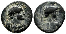 Lycaonia, Iconium (as Claudiconium). Titus (As Caesar), AD.69-79. AE (20mm, 5.48g). AVTOKPATωP TITOC KAICAP. Laureate and cuirassed bust of Titus righ...