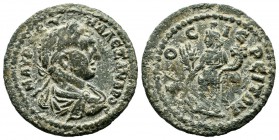 Lydia, Dioshieron. Severus Alexander AD.222-235. AE (24mm, 3.15g). Μ ΑΥΡ СƐΥΗ ΑΛƐΞΑΝΔΡΟС, laureate, draped and cuirassed bust of Severus Alexander, ri...