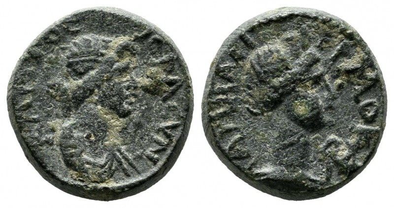 Lydia, Hermocapelia. Pseudo-autonomous. 117-138 AD. AE (15mm, 3.29g). ΙЄΡΑ СVΝΚΛ...