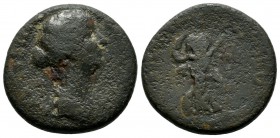 Mysia, Kyzikos. Faustina II (Augusta) 147-175 AD. AE (23mm, 9.82g). ΦΑVСΤЄΙΝΑ СЄΒΑСΤΗ, draped bust right / ΚVΖΙΚΗΝΩΝ ΝЄΟΚΟΡΩΝ, Demeter advancing right...