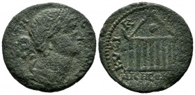 Mysia, Kyzikos. Pseudo-autonomous issue, Time of Hadrian and later (perhaps after 124 AD). AE (27mm, 11.20g). [ΚΟ]ΡΗ СΩ[ΤƐΙΡΑ] / ΚVΖΙΚΗΝΩΝ ΝƐΟΚΟΡΩΝ, O...