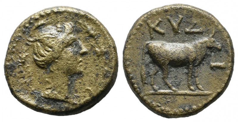 Mysia, Kyzikos. Pseudo-autonomous. Time of Hadrian, AD.117-138. AE (16mm, 3.75g)...