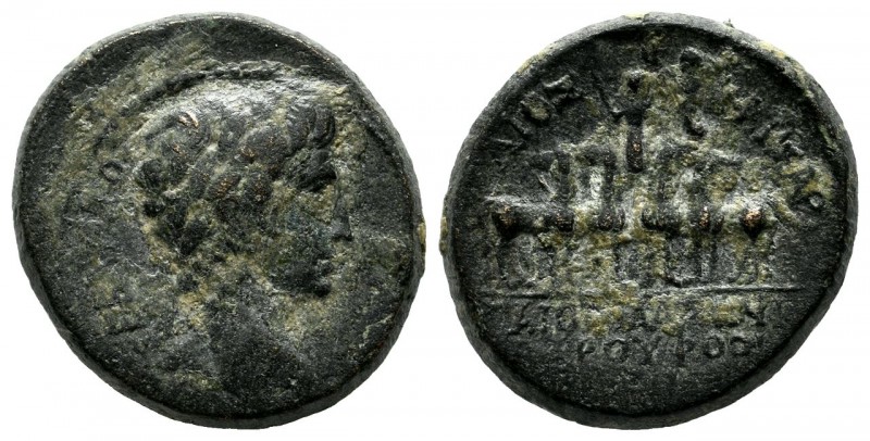 Phrygia, Apameia. Augustus (27 BC-14 AD). AE (20mm, 6.06g). Gaius Masonius Rufus...