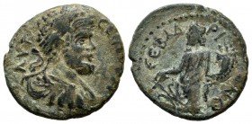 Phrygia, Hadrianopolis-Sebaste. Septimius Severus, AD.193-211. AE (20mm, 4.55g). AV KΛ CЄΠ CЄYHPOC. Laureate, draped and cuirassed bust right. / AΔPIA...
