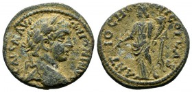 Pisidia, Antiochia. Caracalla, AD.198-217. AE Diassarion (21mm, 5.40g). IMP CAES M AVP ANTONINVS, Laureate head of Caracalla to right / ANTIOCH G-ENI ...