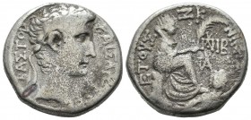 Seleucis and Pieria. Antiochia ad Orontem. Augustus. 27 BC.-AD. AR Tetradrachm (25mm, 13.67g). Struck AD. Dated year 36 Actian Era and year 54 Caesaer...