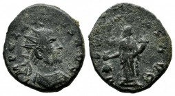 Claudius II Gothicus, AD.268-270. Æ Antoninianus (19mm, 3.96g). Siscia mint. IMP CLAVDIVS AVG. Radiate and cuirassed bust right. / VBERITAS AVG. Uberi...