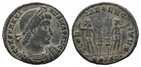 Constantine I. AD.306-337. AE follis (17mm, 2.39g). Constantinople mint, 1st officina, struck AD.330-335. CONSTANTI-NVS MAX AVG, rosette-diademed, dra...
