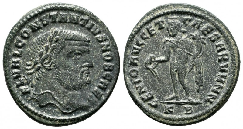 Constantius I Chlorus ( as Caesar) 293-305 AD. AE Follis (28mm, 7.35g). Cyzicus ...