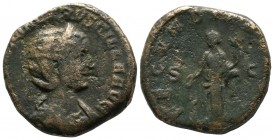 Herennia Etruscilla, wife of Trajan Decius. (Augusta) AD.249-251. AE Sestertius (26mm, 21.76g). HERENNIA ATRV SCILLA AVG, Draped, diademed bust right ...
