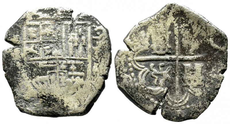 Spain, Filipe I. AR 8 Reales (31mm, 12.75g), Sevilla. Crowned Spanish shield / A...