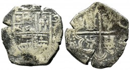 Spain, Filipe I. AR 8 Reales (31mm, 12.75g), Sevilla. Crowned Spanish shield / Arms of Castile and Leon.