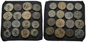 Lot Of 16 Roman Imperial AE Coins / Sold As Seen. No Returns!
