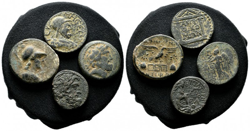Lot Of 4 Greek&Roman AE Coins / Sold As Seen. No Returns!