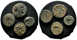 Lot Of 4 Greek&Roman AE Coins / Sold As Seen. No Returns!