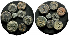 Lot Of 8 Greek&Roman AE Coins / Sold As Seen. No Returns!