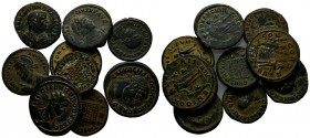 Lot Of 9 Roman Imperial AE Coins / Sold As Seen. No Returns!