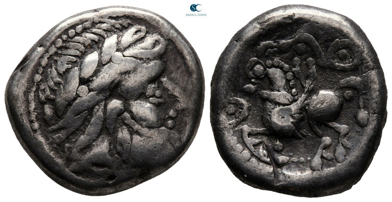 Eastern Europe. Imitation of Philip II of Macedon 200-100 BC. 
Tetradrachm AR
...
