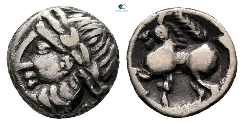 Eastern Europe. Imitation of Philip II of Macedon 200-100 BC. 
Obol AR

9 mm,...