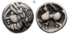 Eastern Europe. Imitation of Philip II of Macedon 200-100 BC. Obol AR