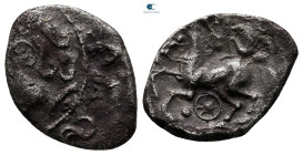 Central Gaul. Lingones 80-50 BC. Quinarius AR