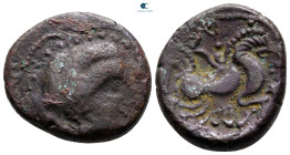 Northeast Gaul. Armorica, Coriosolitae 75 BC. Tetradrachm Billon