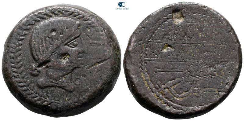 Hispania. Obulco circa 150 BC. 
Bronze Æ

37 mm, 39,92 g



nearly very f...