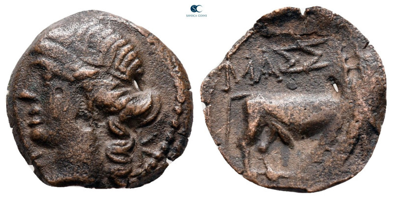 Gaul. Massalia circa 100-70 BC. 
Bronze Æ

14 mm, 1,63 g



very fine