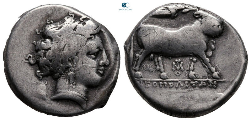 Campania. Neapolis circa 350-300 BC. 
Nomos AR

21 mm, 7,32 g



very fin...