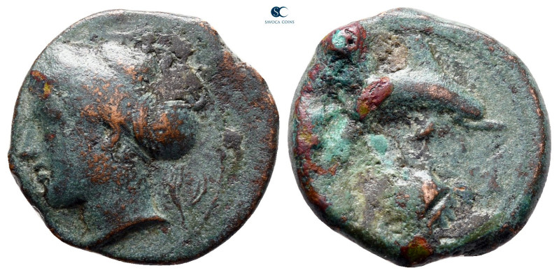 Sicily. Syracuse. Dionysios I 405-367 BC. 
Hemilitron Æ

18 mm, 3,18 g


...