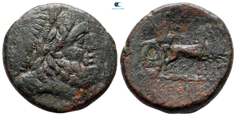 Sicily. Syracuse circa 200 BC. 
Bronze Æ

25 mm, 11,19 g



nearly very f...