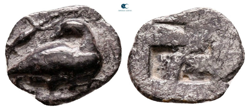 Macedon. Eion circa 500-400 BC. 
Trihemiobol AR

11 mm, 0,60 g



very fi...