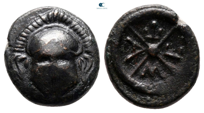 Thrace. Mesembria circa 400-300 BC. 
Bronze Æ

13 mm, 1,74 g



very fine...