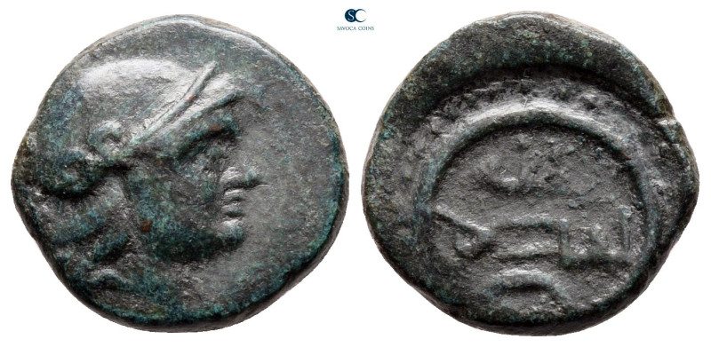 Thrace. Mesembria circa 400-300 BC. 
Bronze Æ

15 mm, 2,59 g



very fine...