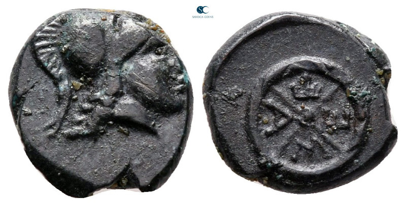 Thrace. Mesembria circa 400-300 BC. 
Bronze Æ

12 mm, 1,59 g



very fine...