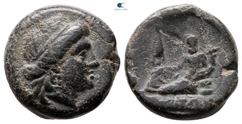 Thrace. Odessos circa 300-100 BC. 
Bronze Æ

15 mm, 3,92 g



very fine