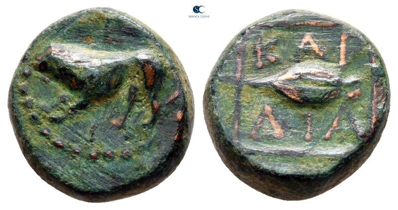 The Thracian Chersonese. Cardia circa 350-309 BC. 
Bronze Æ

13 mm, 2,63 g
...