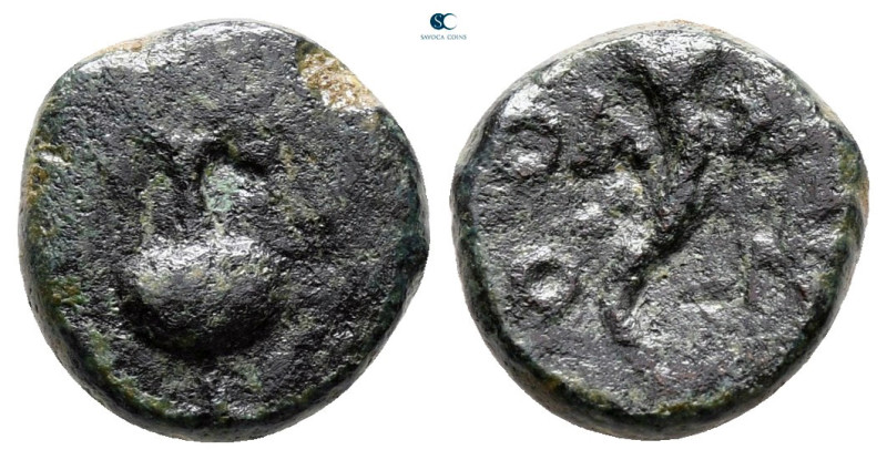 Islands off Thrace. Thasos circa 200-100 BC. 
Bronze Æ

11 mm, 1,81 g



...