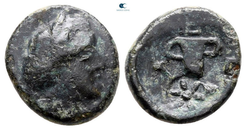 Kings of Thrace. Odrysian. Kersebleptes 359-340 BC. 
Bronze Æ

14 mm, 1,71 g...