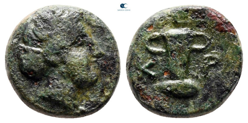 Kings of Thrace. Odrysian. Kersebleptes 359-340 BC. 
Bronze Æ

12 mm, 2,04 g...