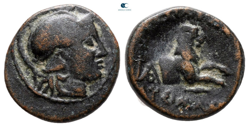Kings of Thrace. Macedonian. Lysimachos 305-281 BC. 
Bronze Æ

15 mm, 2,21 g...