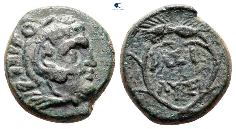 Kings of Thrace. Uncertain mint. Macedonian. Lysimachos 305-281 BC. 
Bronze Æ
...