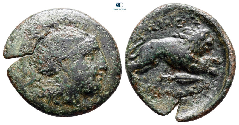 Kings of Thrace. Uncertain mint. Macedonian. Lysimachos 305-281 BC. 
Bronze Æ
...