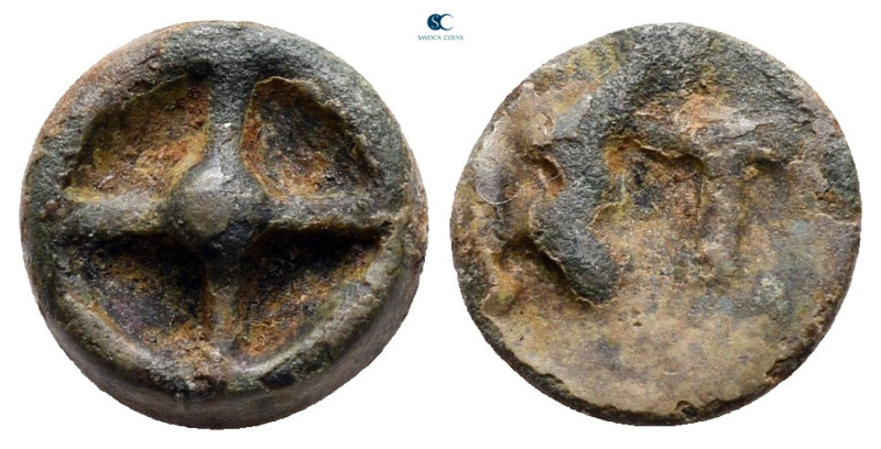 Moesia. Istrus circa 420-400 BC. 
Cast Coinage Æ

10 mm, 1,18 g



very f...