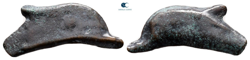 Scythia. Olbia circa 437-410 BC. 
Cast dolphin Æ

20 mm, 1,20 g



very f...