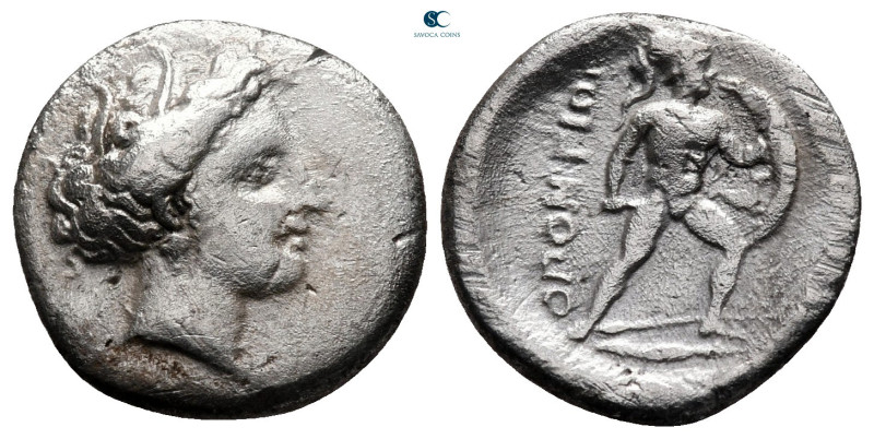 Lokris. Locri Opuntii circa 370-316 BC. 
Triobol AR

15 mm, 2,33 g



ver...