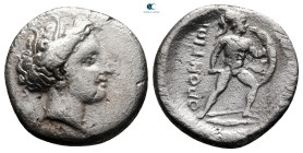 Lokris. Locri Opuntii circa 370-316 BC. Triobol AR